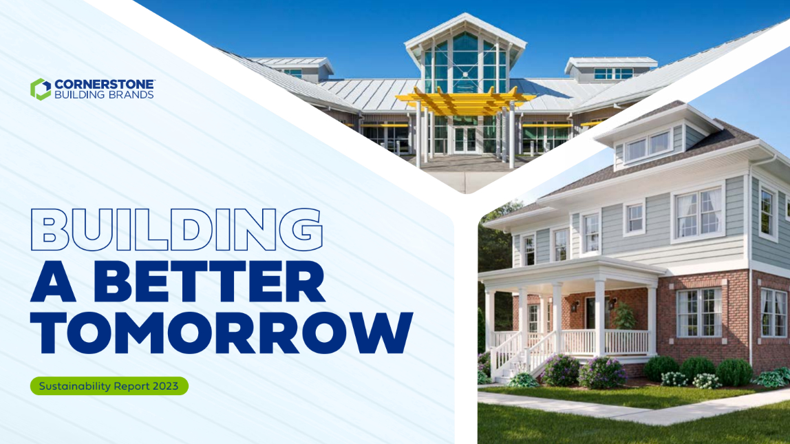 Union Corrugating - Cornerstone Building Brands Cornerstone Building Brands - Cornerstone Building Brands Unveils 2023
