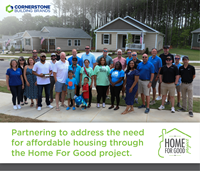 Cornerstone Building Brands sponsors 2025 Habitat Wake Builders Blitz, donating products and funding to help build five homes in one week.