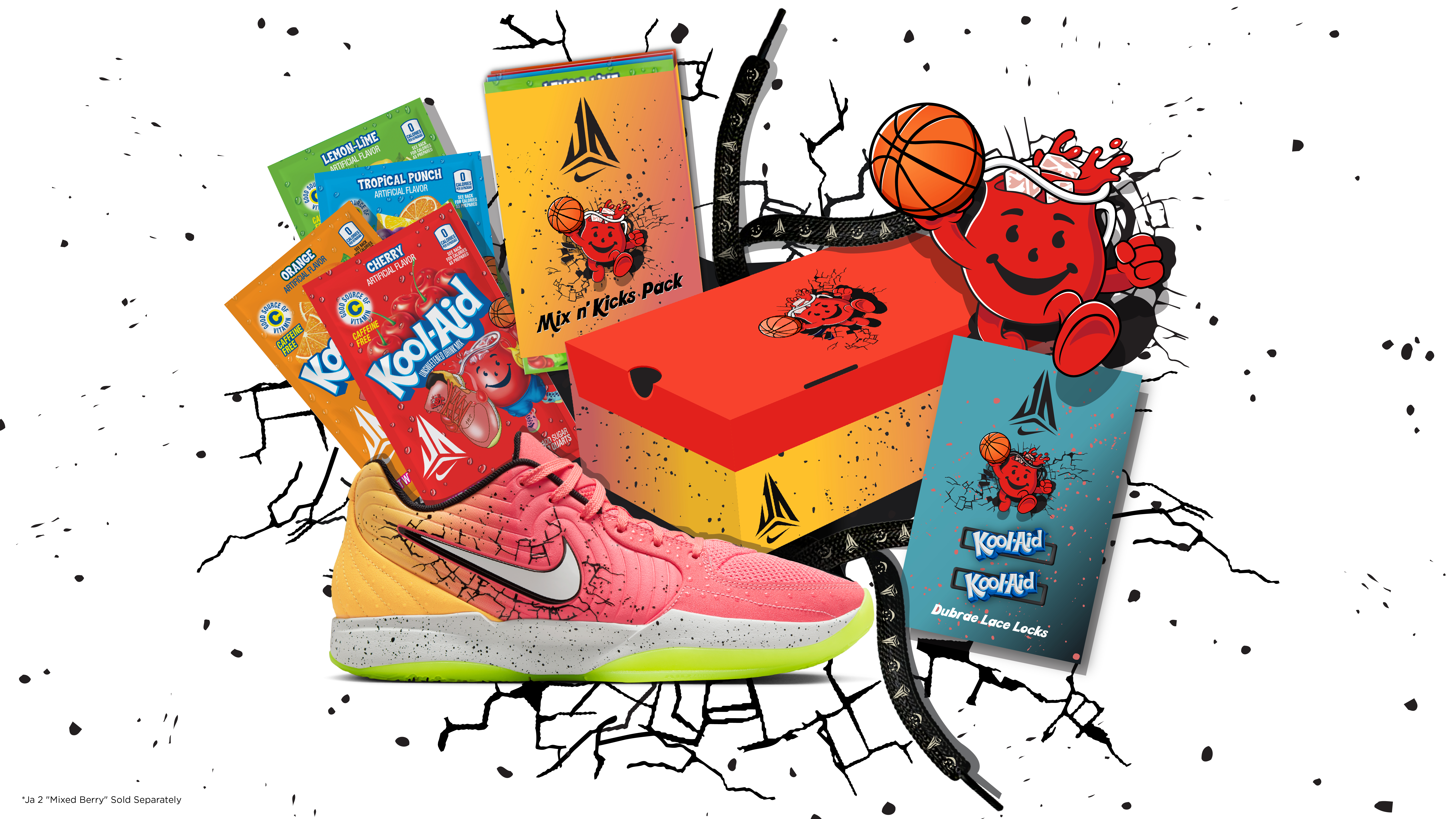 [NIKE] ★大人気★ JA 2 EP x Kool-Aid ★関税無 Buy Kool-Aid x Ja 2 EP 'Mixed Berry' - IF0303 800 | GOAT