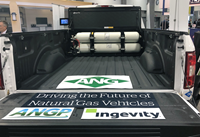 Ingevityâs ANG-powered bi-fuel Ford F-150 is made possible by Nuchar carbon technology that enables the onboard, low-pressure natural gas fuel tanks and economical at-home refueling options for commercial and light-duty vehicles. (Photo: Business Wire)