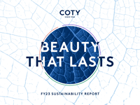 Beauty That Lasts, Coty's sustainability framework (Photo: Business Wire)